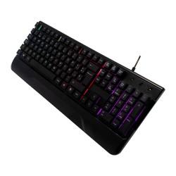 Teclado Gamer Balam Rush Apolo RGB Alámbrico Negro (Español)