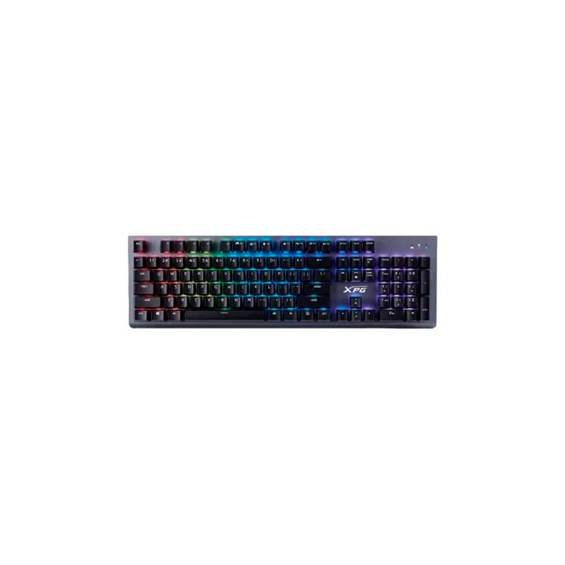 Teclado Gamer Adata XPG Mage RGB Teclado Mecánico Switch Kailh Red Alámbrico Gris Metálico Español