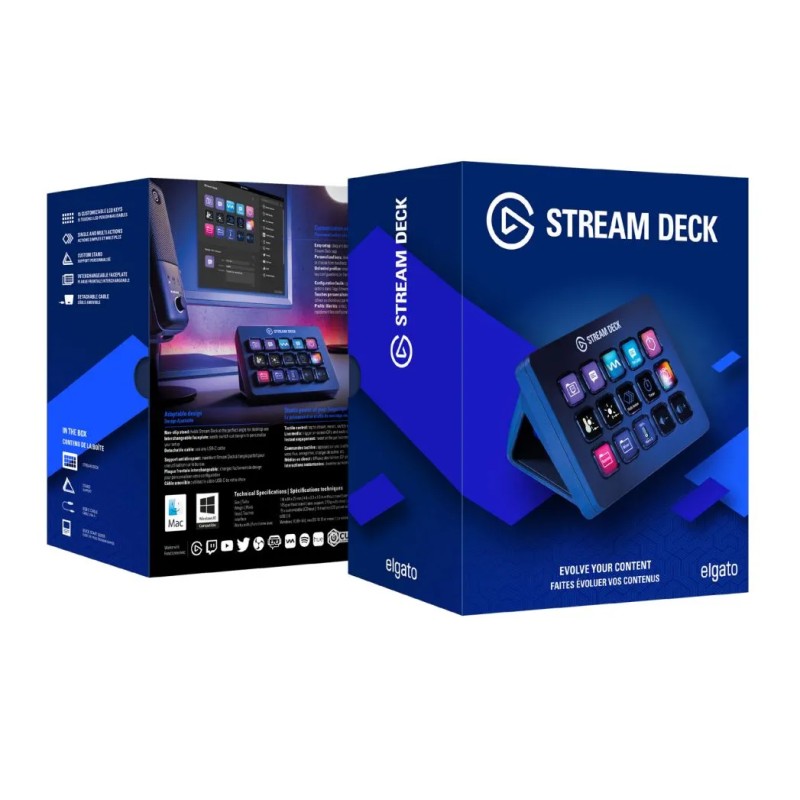 Teclado Elgato Stream Deck MK.2 15 Teclas Alámbrico USB-C Negro