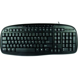 Teclado Easy Line Alámbrico USB Estandar Negro