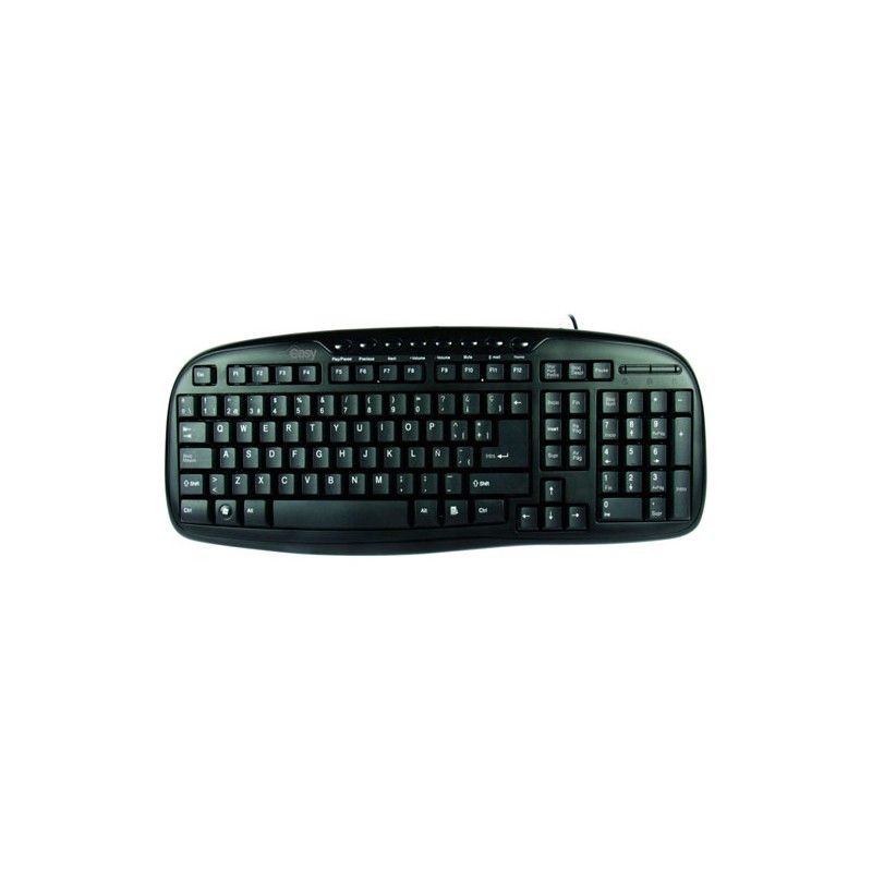 Teclado Easy Line Alámbrico USB Estandar Negro