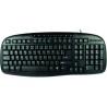 Teclado Easy Line Alámbrico USB Estandar Negro