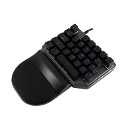 Teclado de Mano Batauro Nelore Switch Blue Alámbrico RGB Negro