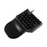 Teclado de Mano Batauro Nelore Switch Blue Alámbrico RGB Negro
