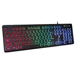 Teclado Brobotix 963098 Alámbrico USB Negro (Español)
