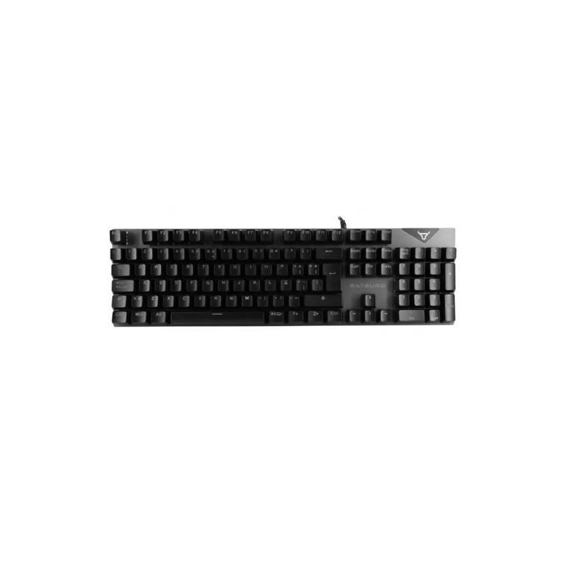 Teclado Batauro Brangus Mecánico Switch Blue Alámbrico RGB Español Negro