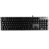 Teclado Batauro Brangus Mecánico Switch Blue Alámbrico RGB Español Negro