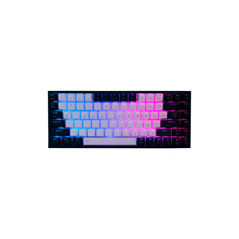 Teclado Batauro Boskar Mecánico Switch Red 75% Inalámbrico RGB Español Negro
