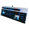 Teclado Batauro Beliarde Mecánico Switch Red Alámbrico RGB Español Blanco