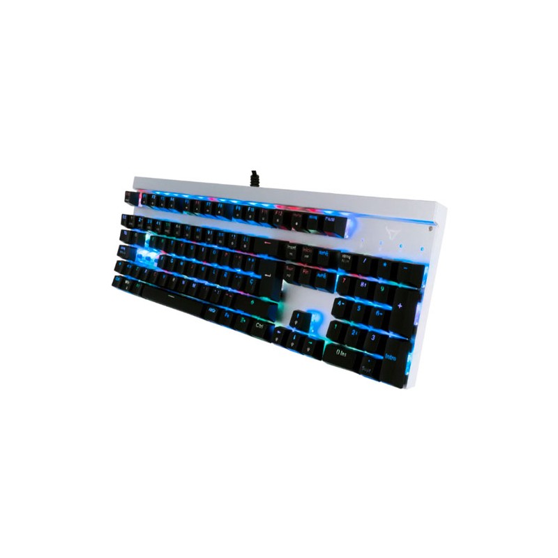 Teclado Batauro Beliarde Mecánico Switch Blue Alámbrico RGB Español Negro