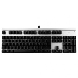 Teclado Batauro Beliarde Mecánico Switch Blue Alámbrico RGB Español Blanco