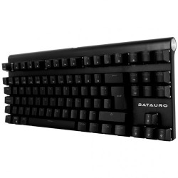 Teclado Batauro Aubrac Mecánico Switch Blue TKL Alámbrico RGB Español Negro