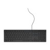 Teclado Alambrico Dell, Usb, Altura Ajustable, Color Negro