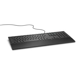 Teclado Alambrico Dell, Usb, Altura Ajustable, Color Negro