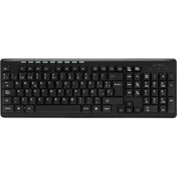 Teclado Acteck TI215 Inalambrico, Multimedia, USB, Negro
