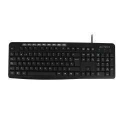 Teclado Acteck T300 Alámbrico USB Estandar Negro