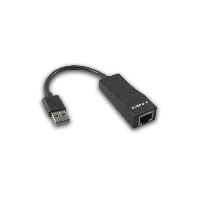 Tarjeta de red X-Media XM-UE3000 USB-Ethernet, 1000 Mbit/s, Color Negro