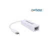 Tarjeta de Red Manhattan 507585 de 1 Puerto 100Mbit/S USB-C Blanco