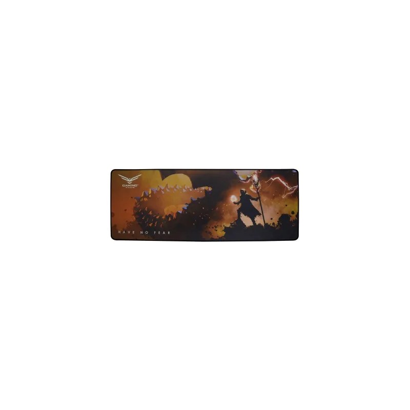 Tapete para Mouse, MousePad Naceb Wizard Xl 80 x 30 Centimetros Grosor 4mm Negro, Naranja