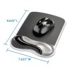 Tapete para Mouse, MousePad Kensington con Descansa Muñecas K62399Us 19.3cm x 24.4 Centimetros Negro, Gris
