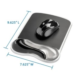 Tapete para Mouse, MousePad Kensington con Descansa Muñecas K62399Us 19.3cm x 24.4 Centimetros Negro, Gris