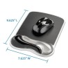 Tapete para Mouse, MousePad Kensington con Descansa Muñecas K62399Us 19.3cm x 24.4 Centimetros Negro, Gris