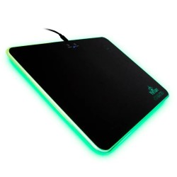 Tapete para Mouse, MousePad Gamer Yeyian Flow Series 2800 RGB, Cargador Inalámbrico Mediano Tela Negro