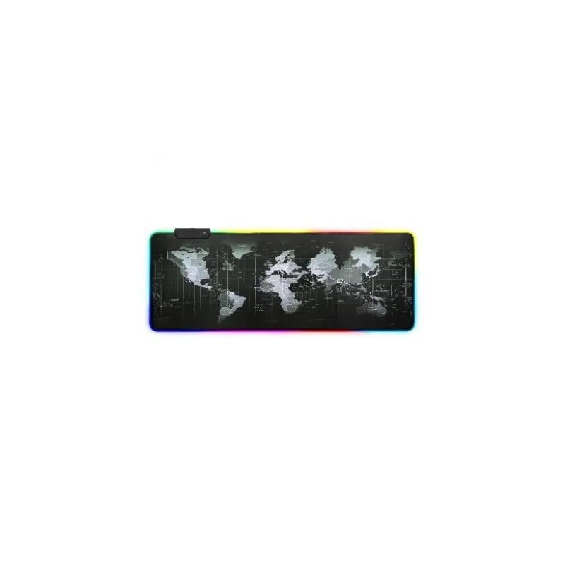 Tapete para Mouse, MousePad Gamer RGB Brobotix 651329 80 x 30 Centimetros Grosor 4mm Negro, Gris