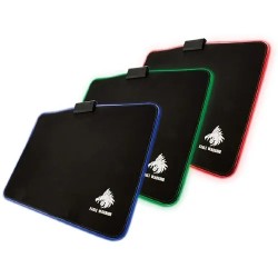 Tapete para Mouse, MousePad Gamer Eagle Warrior Scorpion LED Mediano Negro