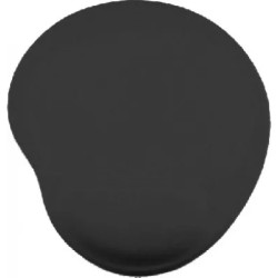Tapete para Mouse, MousePad Gamer Brobotix con Descansa Muñecas de Gel 20X23cm Grosor 20mm Negro