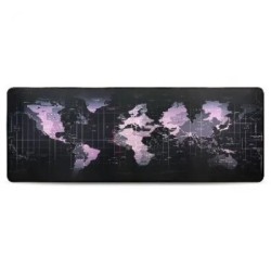 Tapete para Mouse, MousePad Gamer Brobotix 497288 79.2 x 30 Centimetros Grosor 4mm Planisferio