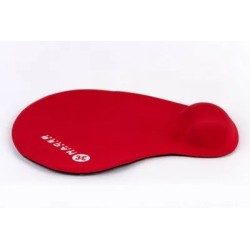 Tapete para Mouse, MousePad con Descansa Muñecas Naceb Gel Rojo