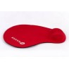 Tapete para Mouse, MousePad con Descansa Muñecas Naceb Gel Rojo