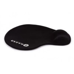 Tapete para Mouse, MousePad con Descansa Muñecas Naceb Gel Negro