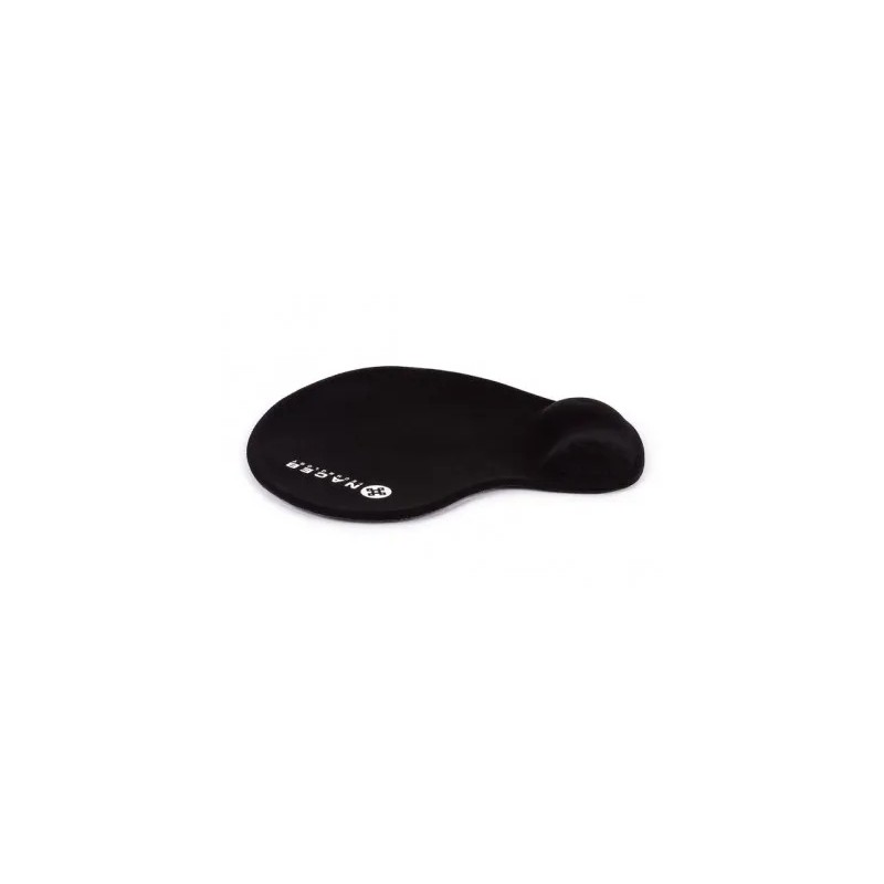 Tapete para Mouse, MousePad con Descansa Muñecas Naceb Gel Negro