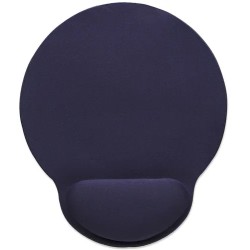 Tapete para Mouse, MousePad con Descansa Muñecas Manhattan Espuma de Gel Azul