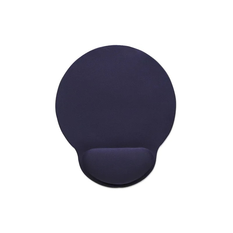 Tapete para Mouse, MousePad con Descansa Muñecas Manhattan Espuma de Gel Azul
