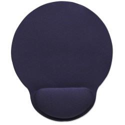 Tapete para Mouse, MousePad con Descansa Muñecas Manhattan Espuma de Gel Azul