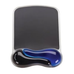 Tapete para Mouse, MousePad con Descansa Muñecas Kensington Gel Negro, Azul