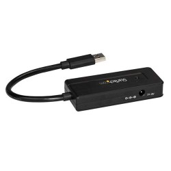 StarTech.com Hub Concentrador Portátil USB 3.0 SuperSpeed de 4 Puertos de 5Gbps con Carga Rápida - Ladrón USB 3.1 Gen 1 Tipo A -