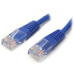 StarTech.com Cat5e Ethernet Cable - 3 ft - Blue - Patch Cable - Molded Cat5e Cable - Short Network Cable - Ethernet Cord - Cat 5