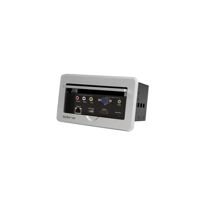 StarTech.com Caja de Conectividad para Mesa de Juntas - Módulo de Conexiones con Salida HDMI VGA y Mini DisplayPort con Puerto C