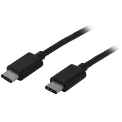 StarTech.com Cable USB-C de 2m - Type-C - USB 2.0 - Macho a Macho - Para MacBook Dell XPS Nexus 6P 5X - Cable USB - USB-C (M) a 