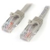 StarTech.com Cable de Red de 0,5m Gris Cat5e Ethernet RJ45 sin Enganches - Latiguillo Snagless - Cable de interconexión - RJ-45 