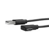 StarTech.com Cable de 1m USB-A a USB-C Acodado a la Derecha - Cable Adaptador USB A a USB Tipo C en Ángulo a la Derecha - Cable 