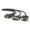 StarTech.com Cable de 1,8m Multiplicador de Vídeo DVI-I Macho a DVI-D Macho y HD15 VGA Macho para Monitor - Splitter Divisor de 