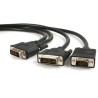 StarTech.com Cable de 1,8m Multiplicador de Vídeo DVI-I Macho a DVI-D Macho y HD15 VGA Macho para Monitor - Splitter Divisor de 
