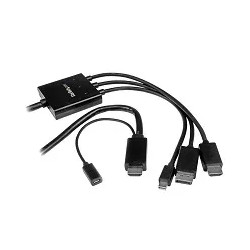 StarTech.com Cable Conversor HDMI, DisplayPort o Mini DisplayPort a HDMI de 2m - Adaptador DP y Mini DP - Adaptador de vídeo - H