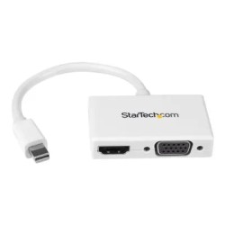 StarTech.com Adaptador Mini DP de Audio/Vídeo para Viajes - Conversor Mini DisplayPort a HDMI VGA compatible Thunderbolt - 1080p