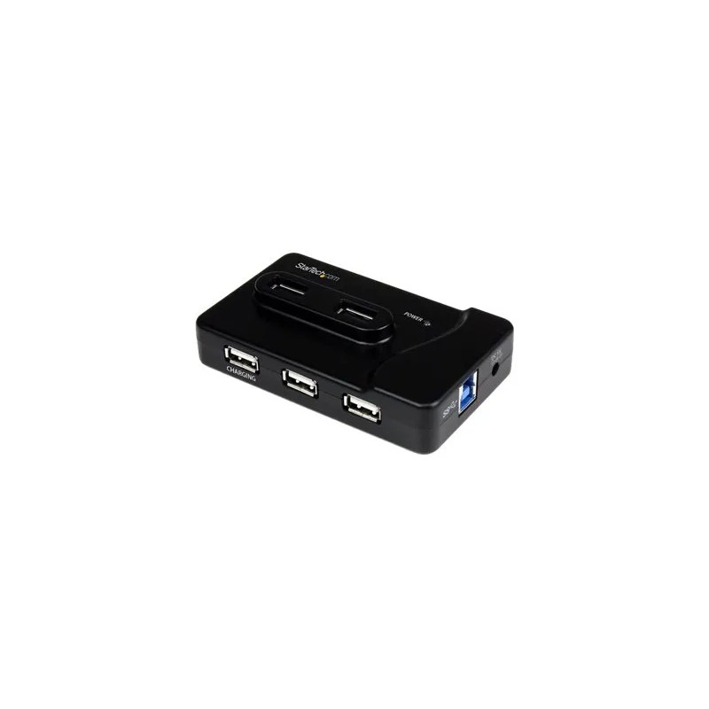StarTech.com Adaptador Concentrador HUB Ladrón USB 6 Puertos - USB 3.0 de 2 Puertos - USB 2.0 de 4 Puertos - Puerto USB Cargador